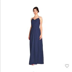 Weddington Way - Camille Navy Chiffon Dress (LIKE NEW)